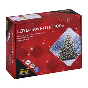 Image de Idena Guirlande lumineuse à 400 lED pour l'extérieur blanc chaud longueur 31123 47,90 m