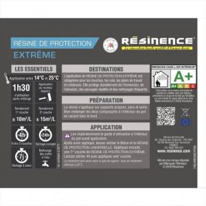Résinence Résine de protection béton, incolore satiné, 0.3 l l