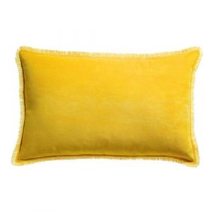 Vivaraise Coussin uni Fara curry 40 x 65 cm CURRY