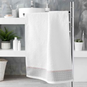 Serviette de bain (50 x 90 cm) Belina Blanc