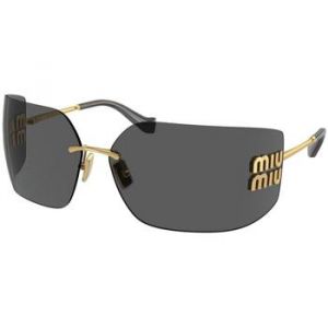 MIU MIU Eyewear lunettes de soleil Runway à design sans montures - Or