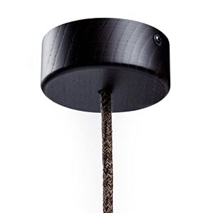 Creative cables Kit Mini Rosace cylindrique en Bois avec 1 Trou Central - Effet Weng&eacute;