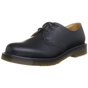 Image de Dr. Martens Original 3 Eyelet 11839002, Chaussures basses mixte adulte - Noir (Noir), 36 EU (3 UK)