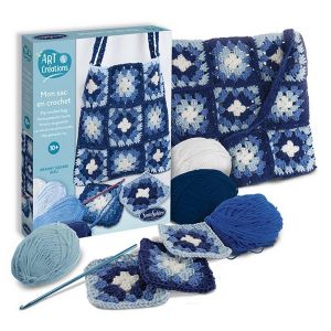 Sentosphère Mon Sac en Crochet Bleu
