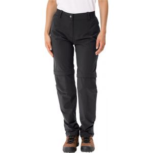 Vaude Farley Stretch ZO II Pantalon Femme, noir EU 44 (Short) Pantalons trekking & randonnée