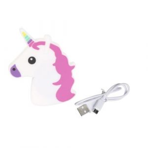 Chargeur à Induction "Licorne" 10cm Blanc & Rose Prix