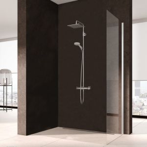 Kermi Nica Paroi latérale, pour porte coulissante, NITWR11020VPK, NITWR
