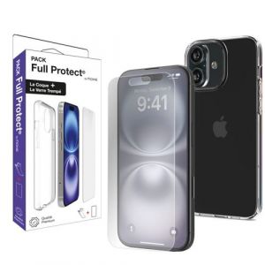 Moxie Pack 1 Housse TPU transparente + 1 verre trempé 2.5D iPhone 17
