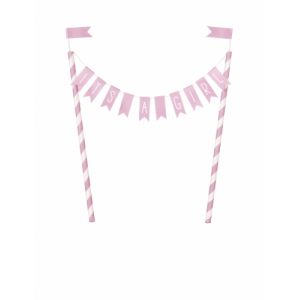 Cake topper It's a girl rose 25 cm x 22,5 cm Taille Unique