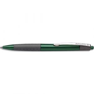 Schneider (Papeterie) Stylo bille r&eacute;tractable Loox avec grip caoutchou et clip en m&eacute;tal. Encre verte. - Lot de 11