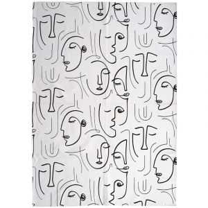 The home deco factory Tapis Arty 120x170 coton 120 X 170 Blanc