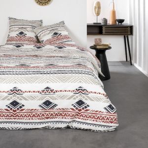 Today Parure de lit 2 personnes Coton 57 Fils Imprimé Leonie