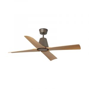 Faro 34106 - Ventilateur de plafond TYPHOON M marron IP44 + t&eacute;l&eacute;commande
