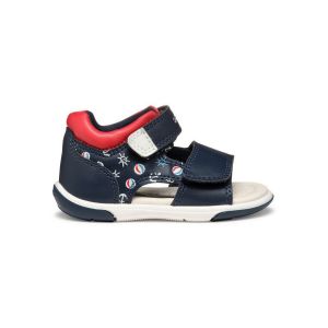 Geox B&eacute;b&eacute; gar&ccedil;on B Sandal ZAPITO Boy, Navy/Red, 19 EU