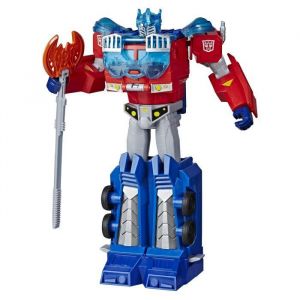 Image de Transformers B blebee Cyberverse Adventures Robot action Ultimate Automatique Optimus Prime Jouet Transformable 2 en 1