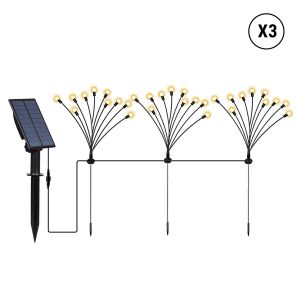 Lumisky Lot de 9 torches solaires 90 boules lyra family H70cm