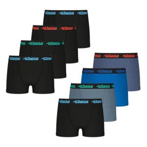 Athena Garçon My Petits Prix 9c25 sous-vêtement, Noir/Noir/Gris/Bleu/Marine, 10 Ans EU