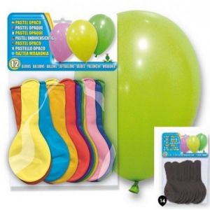 12 Ballons noirs 28 cm