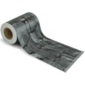 Cran d'intimité, Bandes Brise-Vue, Rouleau de 35 mètres Occultant, 20 Clips de Fixation Inclus, Ardoise, 19cm x 35 m