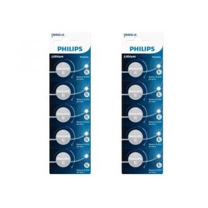 2 X Philips CR2032 Blister de 5