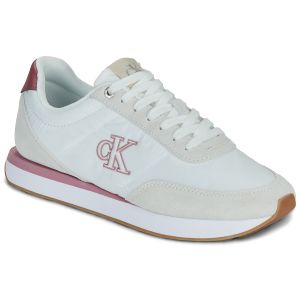 Calvin Klein Baskets basses Jeans RETRO RUNNER ESS MIX MAT Blanc - Taille 36,37,38,39,40,41