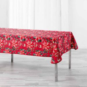 Image de Nappe rectangle 150 x 240 cm polyester imprime la rosiere Rouge