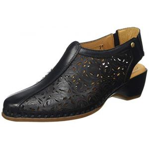 Image de Pikolinos Sandales à talon en cuir ROMANA W96 - Couleur NEGRO - Taille 40