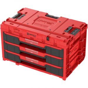 QBRICK SYSTEM Malette Outils Bo&icirc;tes &agrave; Outils Valise ONE Drawer 3 Toolbox 2.0 RED Ultra HD Rouge 587 x 380 x 340 mm