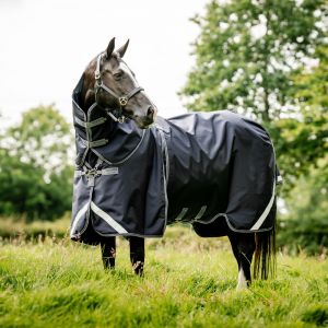 Couverture d'ext&eacute;rieur pour cheval imperm&eacute;able avec couvre-cou Horseware Rambo Optimo Plus 0g + 300g