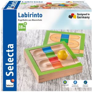 Selecta Parcours à boule en bois massif Labirinto