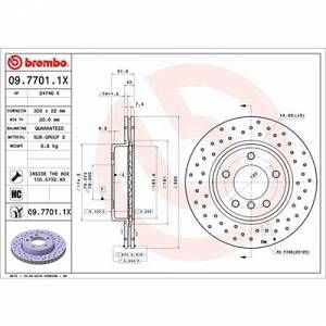 Brembo 2 Disques de frein Xtra 09.7701.1X