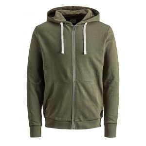 Jack & Jones Sweatshirts Jack---jones Eholmen Sweat Zip Hood - Olive Night - M