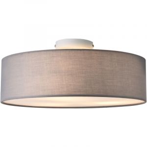 Image de Lux.pro - Light Round Light 3 lampes de support avec différentes couleurs Revêtement en tissu Couleur : gris