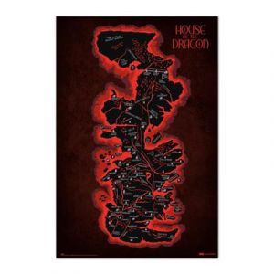 Grupo erik House Of The Dragon - Westeros Map Maxi - Poster