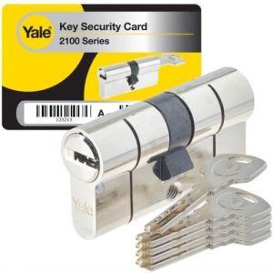 YALE Cylindre haute sécurité Série 2100 débrayable 30 40 mm nickelé anticrochetage antip