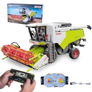 Jamara 402873 CADA Claas Dominator 370 Briques 1:18 2,4 GHz, Agriculture pour Enfants &agrave; partir de 14 Ans, Technologie RC pour gar&ccedil;ons, Jouet t&eacute;l&eacute;command&eacute;, id&eacute;e Cadeau pour Enfants, Double Mode
