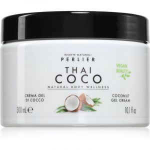 Perlier Thai Coco - Gel Crema di Cocco con Microsfere di Vitamina E Idratante Pelle Secca e Doposole, 300ml