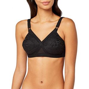 PLAYTEX C&oelig;ur Crois&eacute; Classique, Soutien-gorge de Tous les Jours Femme, Noir, 100C
