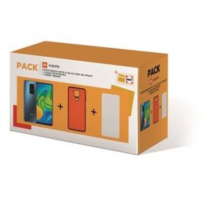 Xiaomi Pack Redmi note 9 128Go Gris +Coque +Protection Ecran