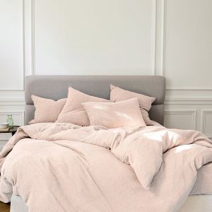 Anne de Solène Housse de couette gaze de coton blush 240x220 cm