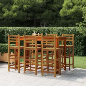 VidaXL Tabourets de bar 6 pcs Bois massif d'acacia