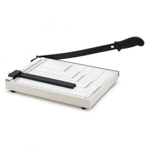 Image de Waytex Massicot 77296 Guillotine pour couper Papier, Carton et Feuilles Plastifiées, Cisaille à Levier, capacité 10 feuilles