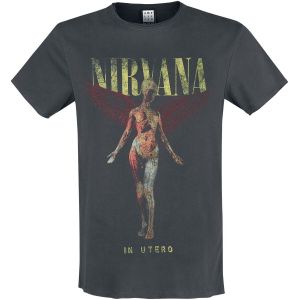 Nirvana T-Shirt Manches courtes de - Amplified Collection - In Utero - S à 3XL - pour Homme - anthracite