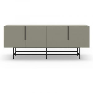 Image de DRAWER Buffet 4 portes en bois et métal L200cm - Vert amande
