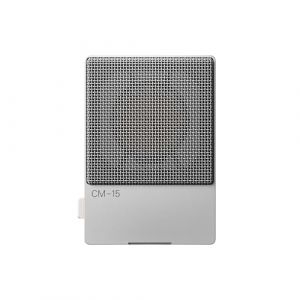 Teenage Engineering CM-15 Microphone à condensateur de studio portable avec audio et chargeur USB-C, sortie ligne mini jack 3,5 mm, mini XLR 48 V, batterie rechargeable 10 heures et sélecteur d’effet