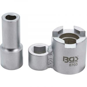 BGS Technic - clé à écrous & outil de retenue pour écrous de jambe de suspension pour volvo 6703