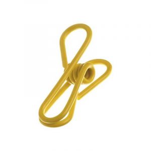 Cosatto Pinces en acier à revêtement plastique, Blanc et Bleu, 8 cm, 10 pièces