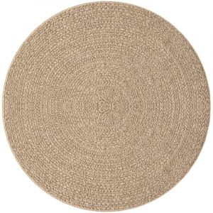 VidaXL Tapis ZIZUR &Oslash; 200 cm aspect de jute int&eacute;rieur et ext&eacute;rieur