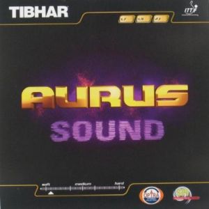 TIBHAR Chaine + Aurus sonore de tennis de table en caoutchouc, Red