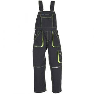 Planam Salopette Basalt Junior(Anthracite/Jaune-T2 Ans)